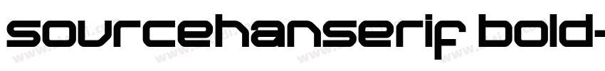 sourcehanserif bold字体转换